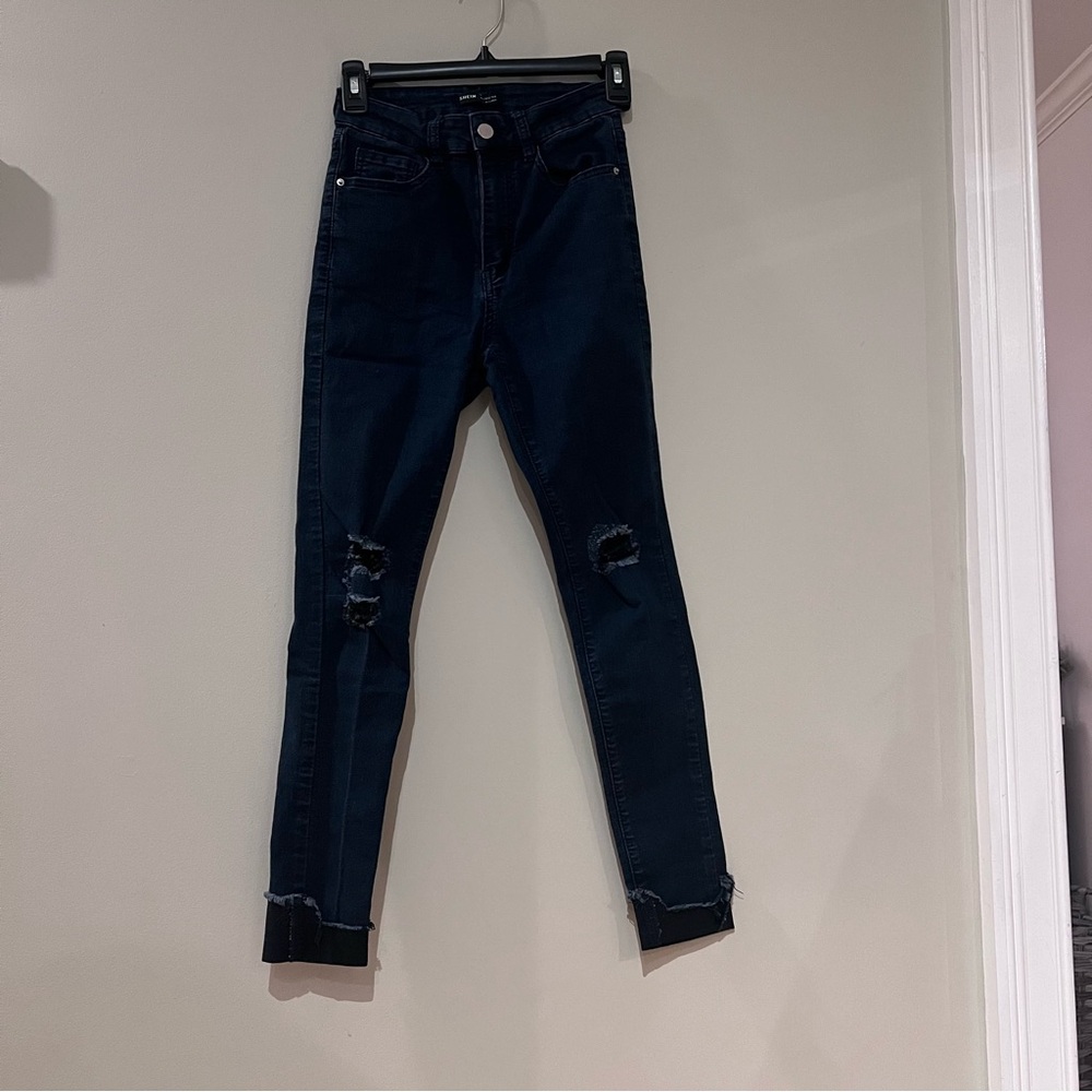 Dark Navy Skinny High Rise Jeans Size 0